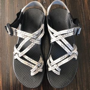 White and Gray Chacos